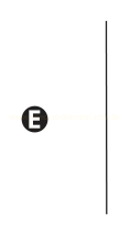 Linha vertical reta à direita e a letra E em um pequeno círculo preto à esquerda.