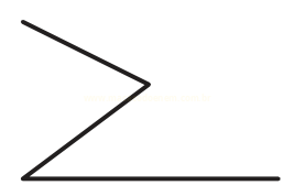 Desenho de linhas em zigue-zague formando uma figura semelhante a um 'Z'.